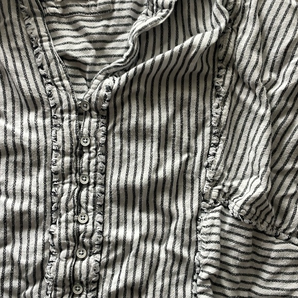 Free People One & Only Stripe Top Small Women's Casual Dolman Sleeves - Picture 5 of 7